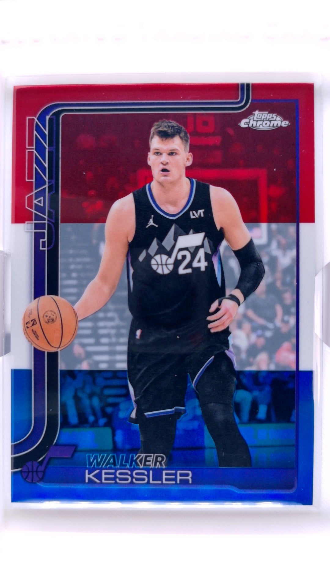 #100 Walker Kessler Red, White & Blue Refractor - front