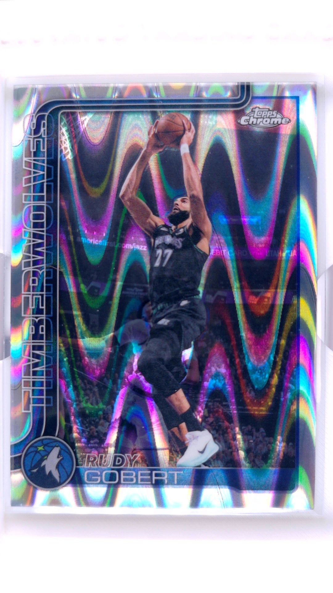 #55 Rudy Gobert RayWave Refractor - front