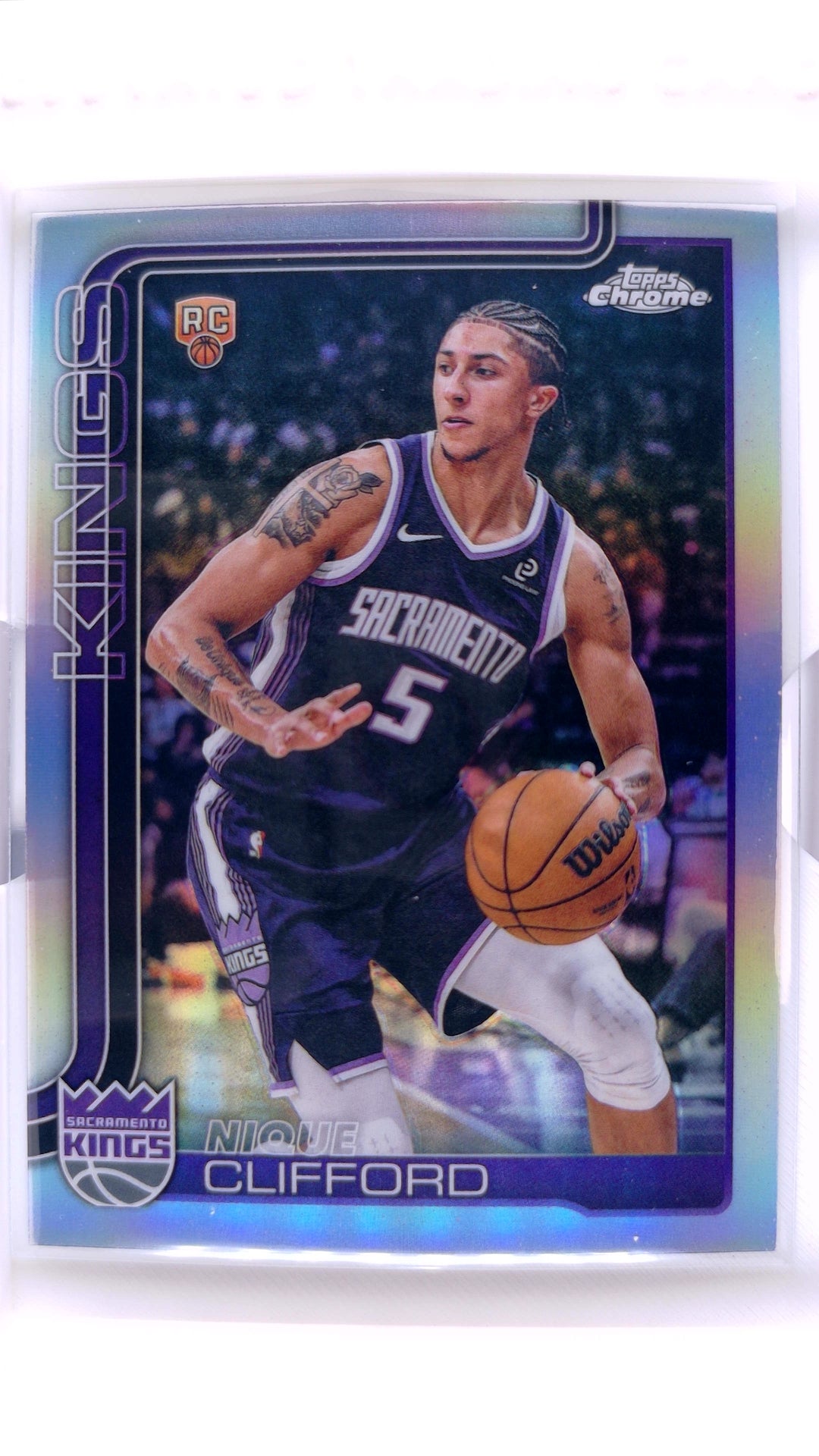 #174 Nique Clifford Rookie Refractor - front