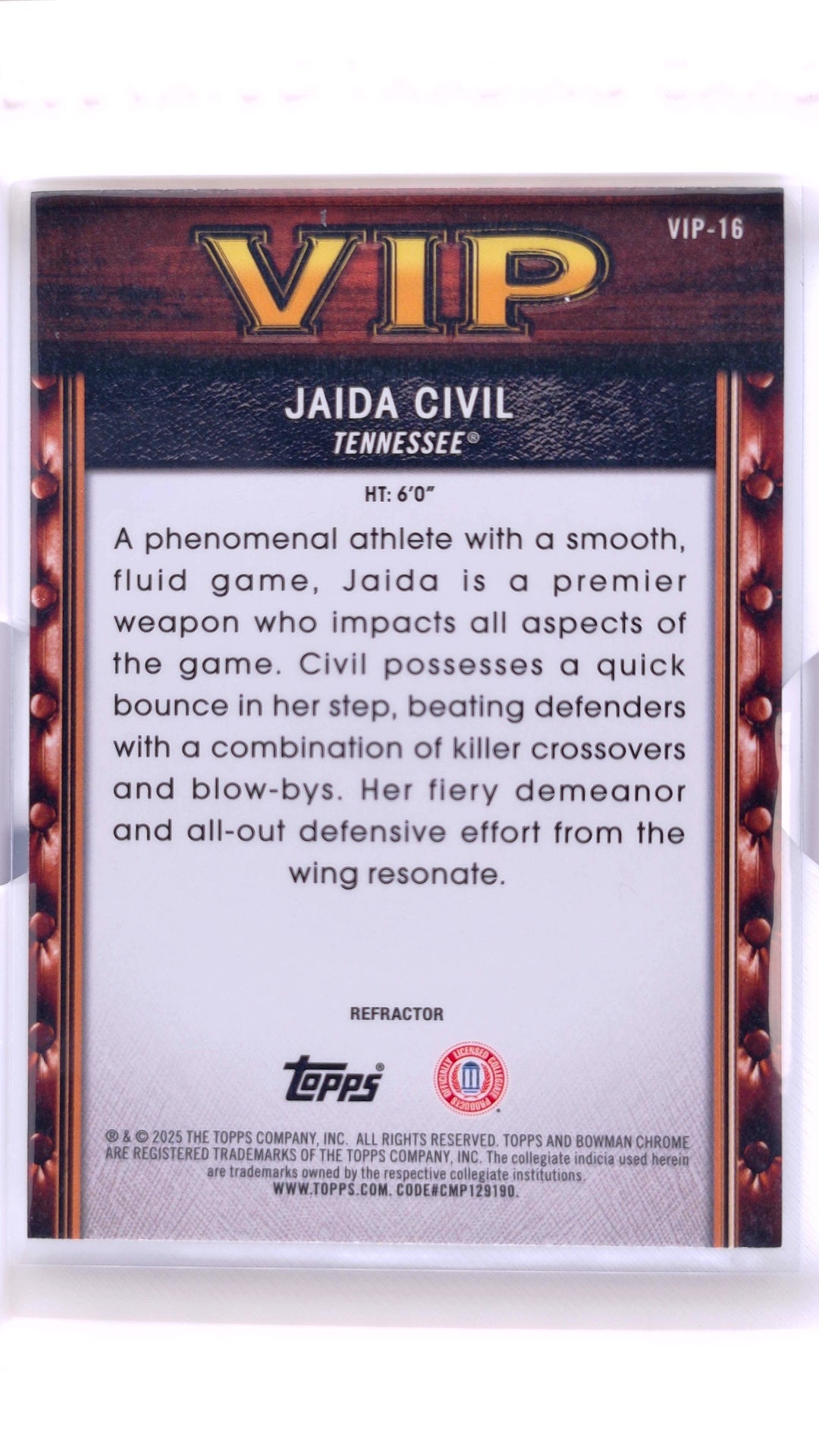 #VIP-16 Jaida Civil Very Important Prospects - back