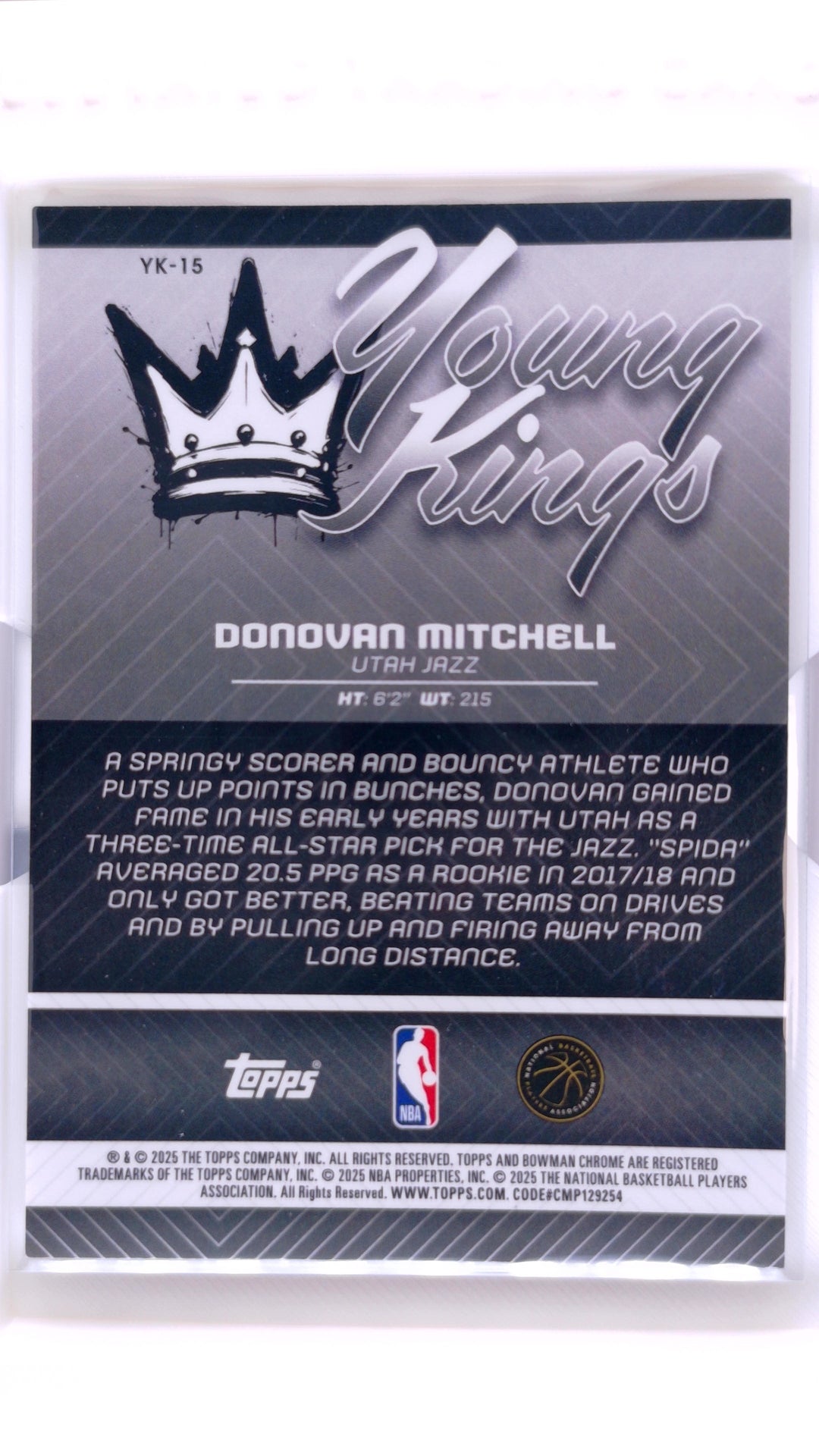 #YK-15 Donovan Mitchell Young Kings - back
