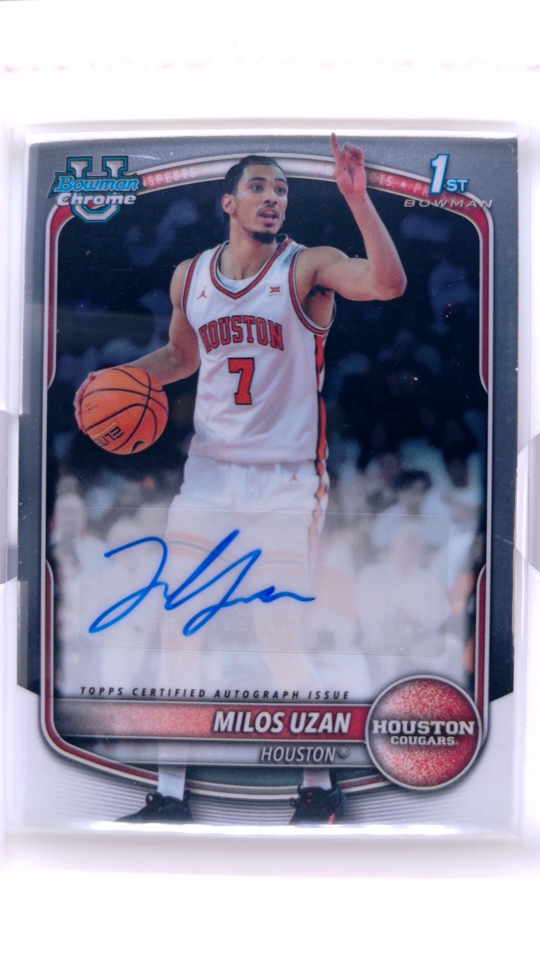 #CPA-MU Milos Uzan Chrome Prospect Autographs - front