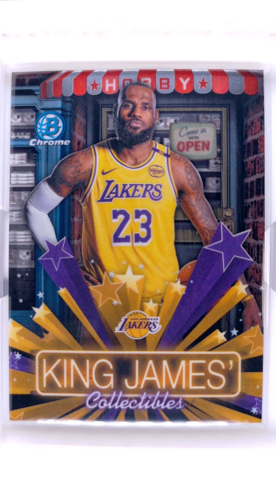 #HS-13 Lebron James Hobby Stars - front