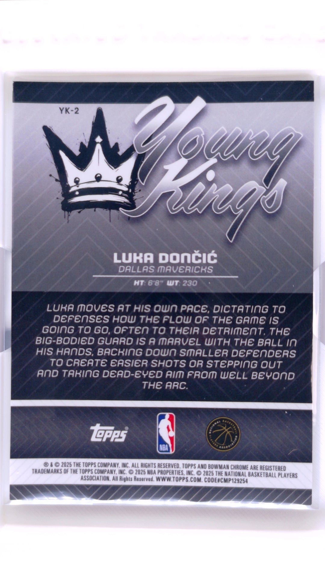 #YK-2 Luka Dončić Young Kings - back