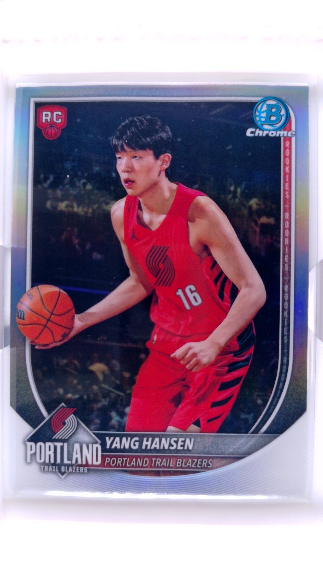 #BRR-16 Yang Hansen Rookie Red Rookie Variations - front