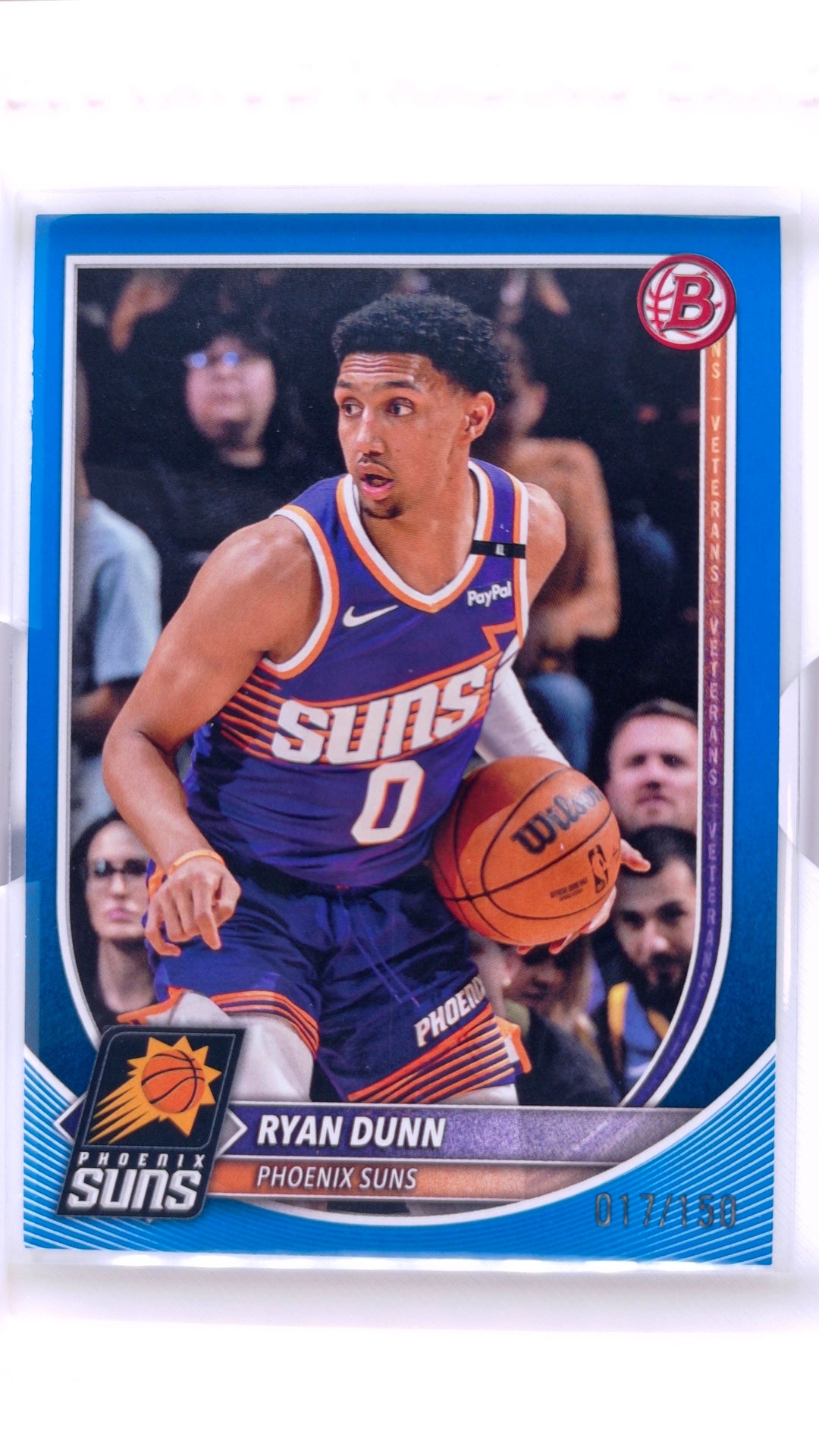 #195 Ryan Dunn Blue Border #17/150 - front