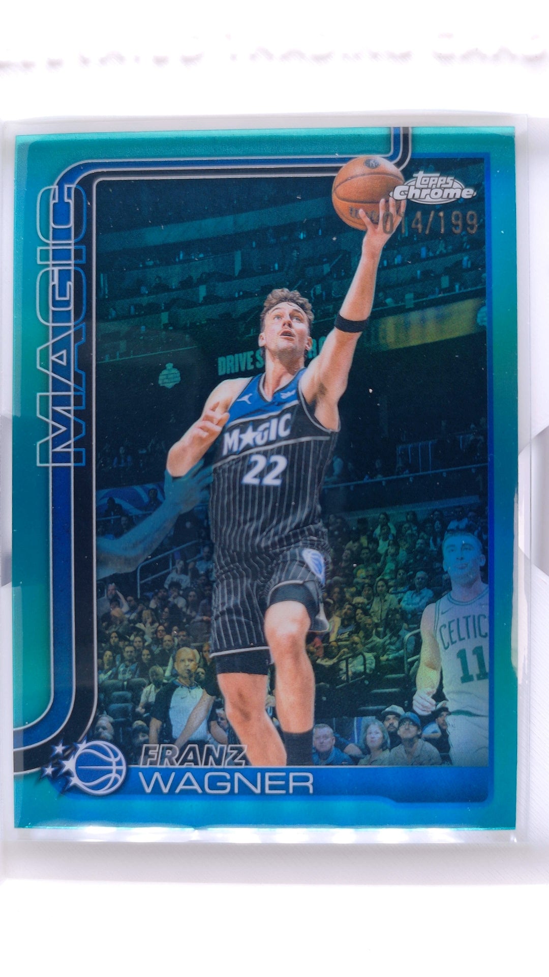 #39 Franz Wagner Aqua Refractor #14/199 - front
