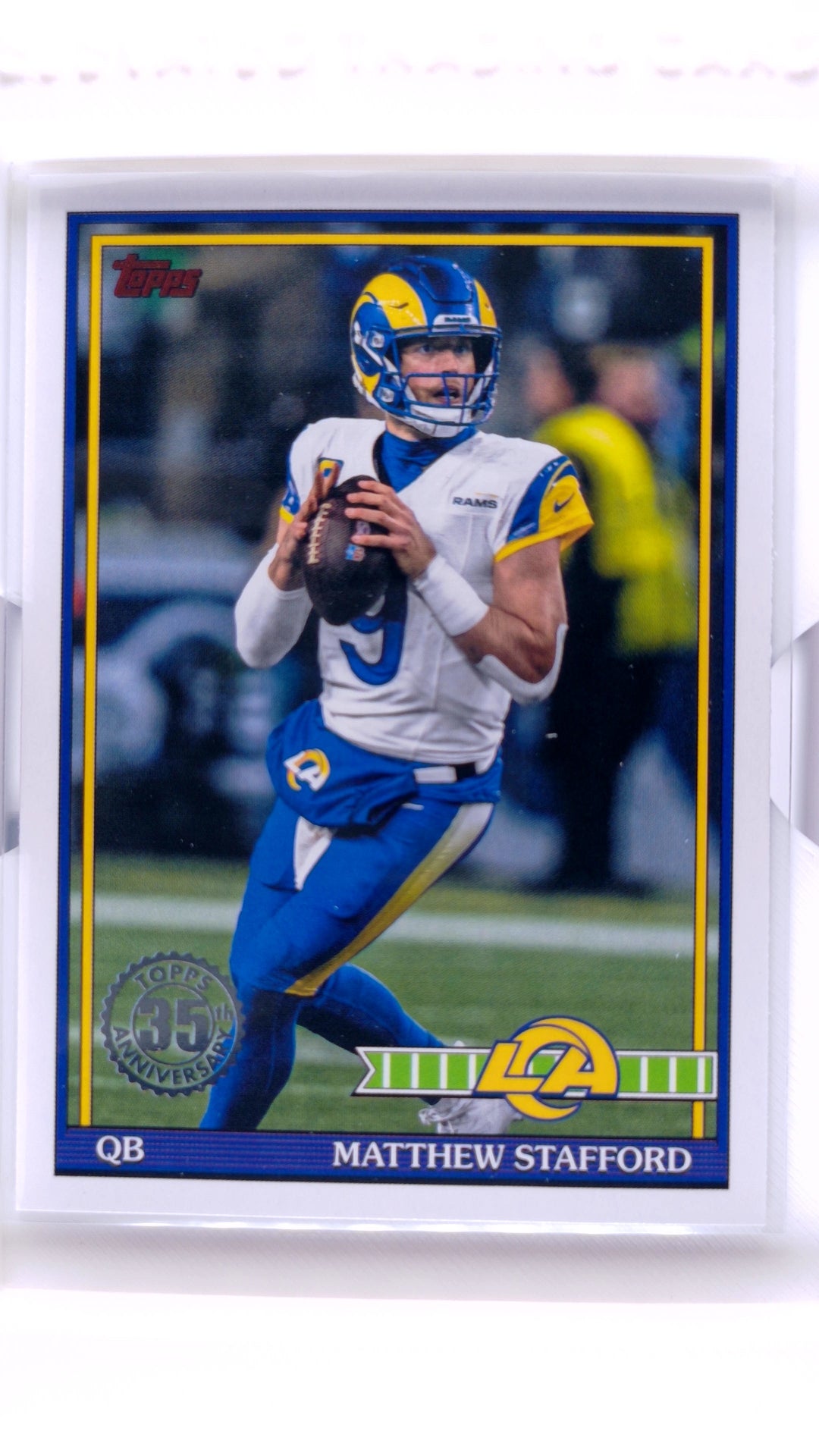 #91TF-22 Matthew Stafford 1991 Topps Football - front
