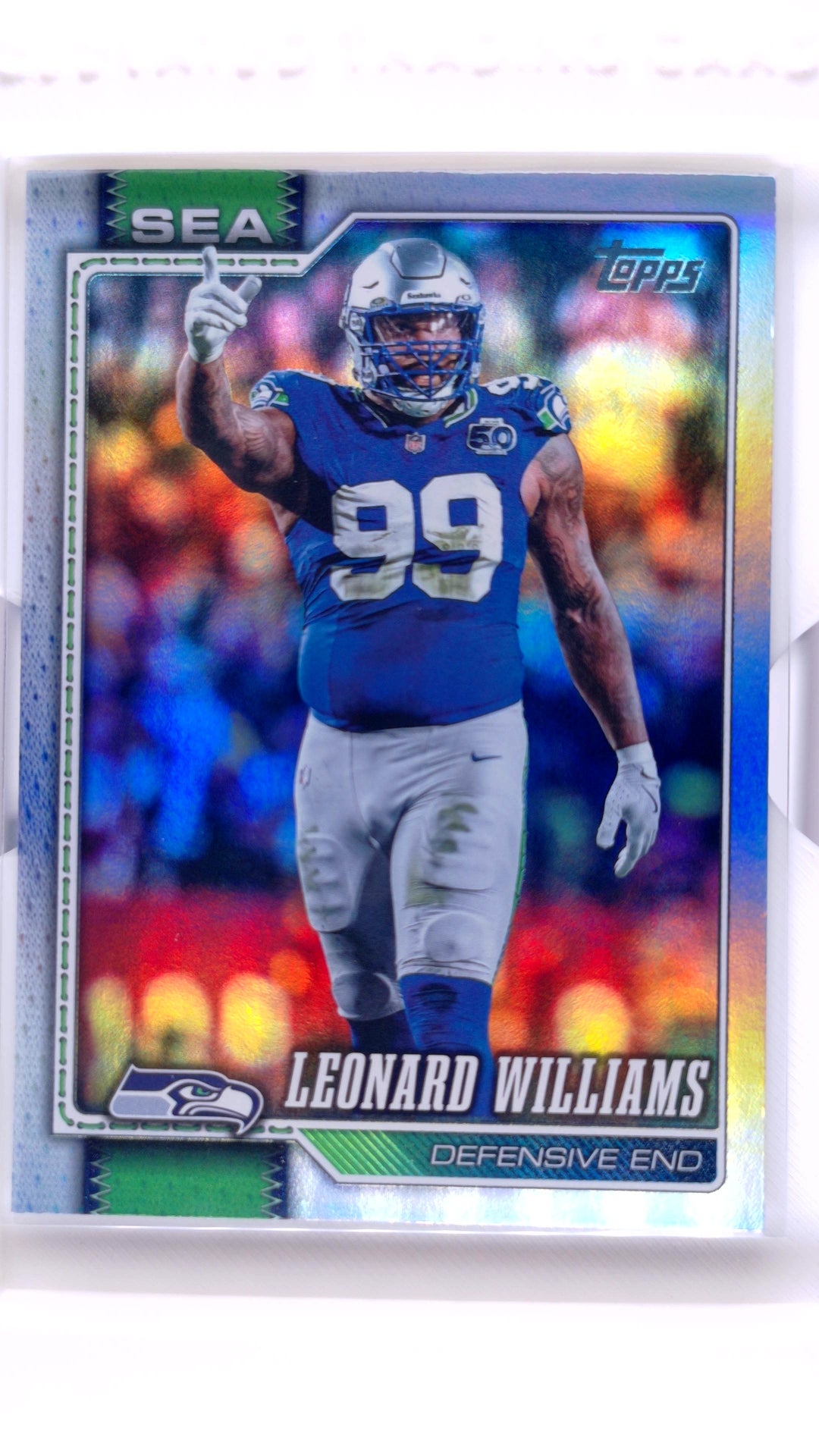 #181 Leonard Williams Holo Foil - front