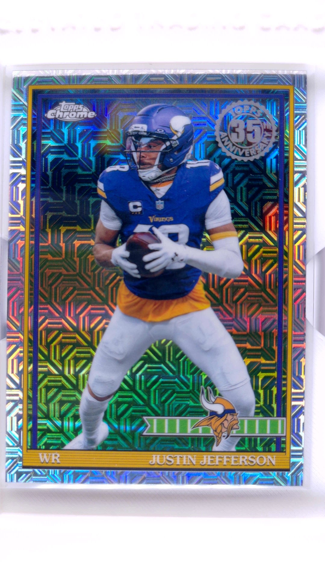 #91TC-38 Justin Jefferson 1991 Topps Football Chrome - front