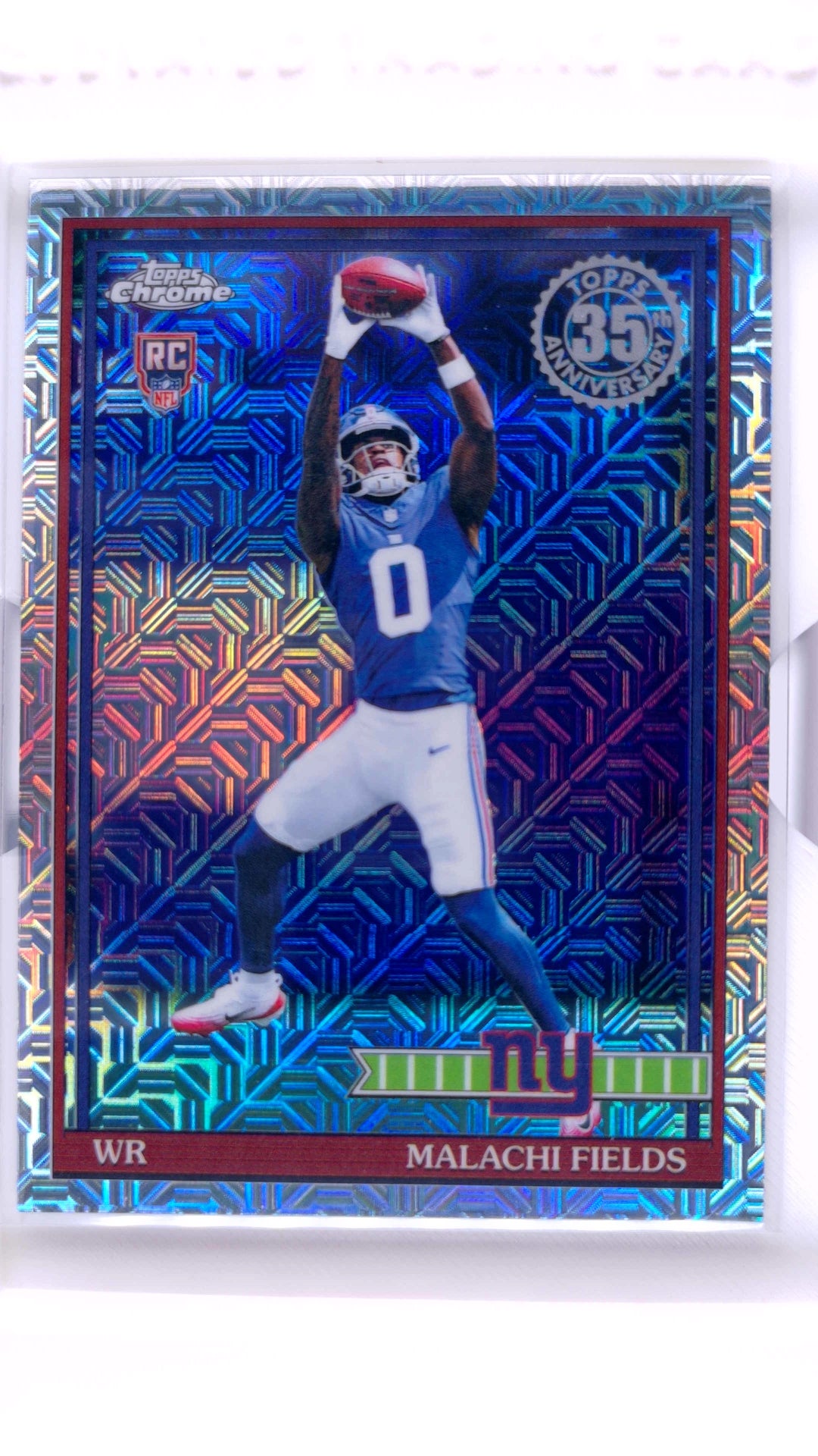 #91TRC-30 Malachi Fields Rookie 1991 Topps Rookies Football Chrome - front