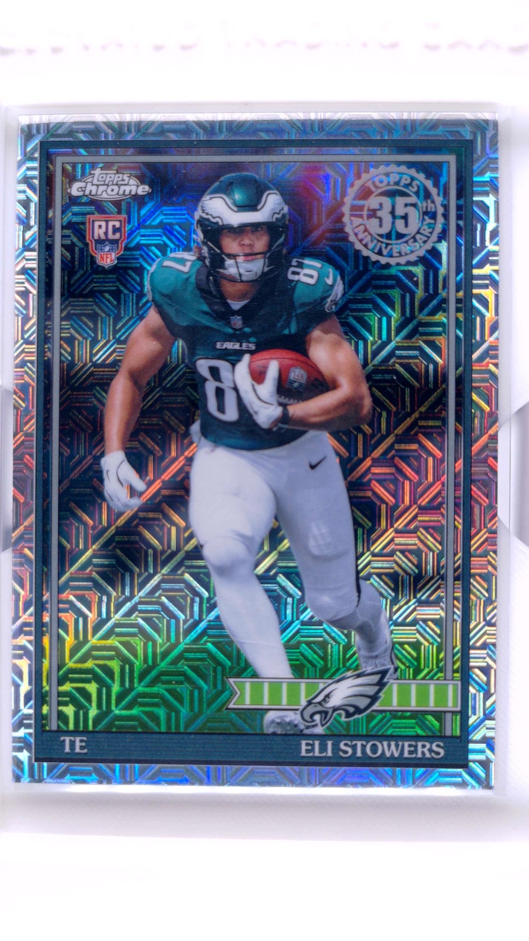 #91TRC-39 Eli Stowers Rookie 1991 Topps Rookies Football Chrome - front