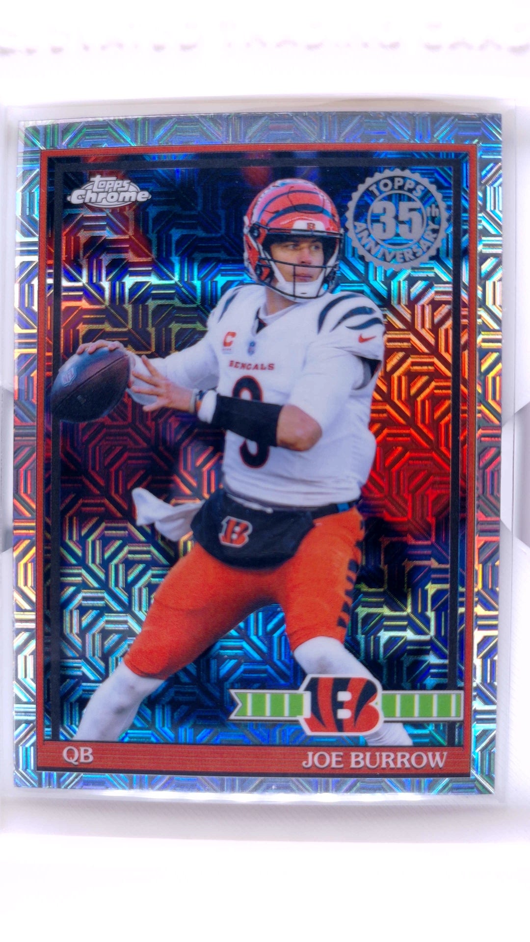 #91TC-21 Joe Burrow 1991 Topps Football Chrome - front