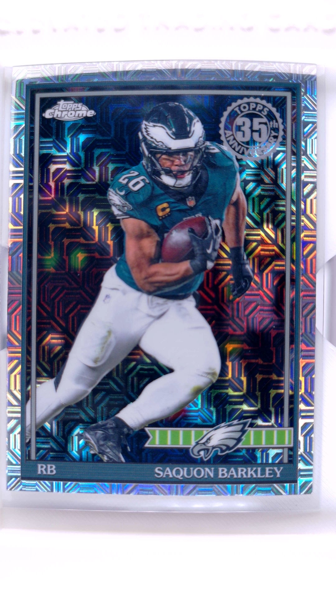 #91TC-19 Saquon Barkley 1991 Topps Football Chrome - front