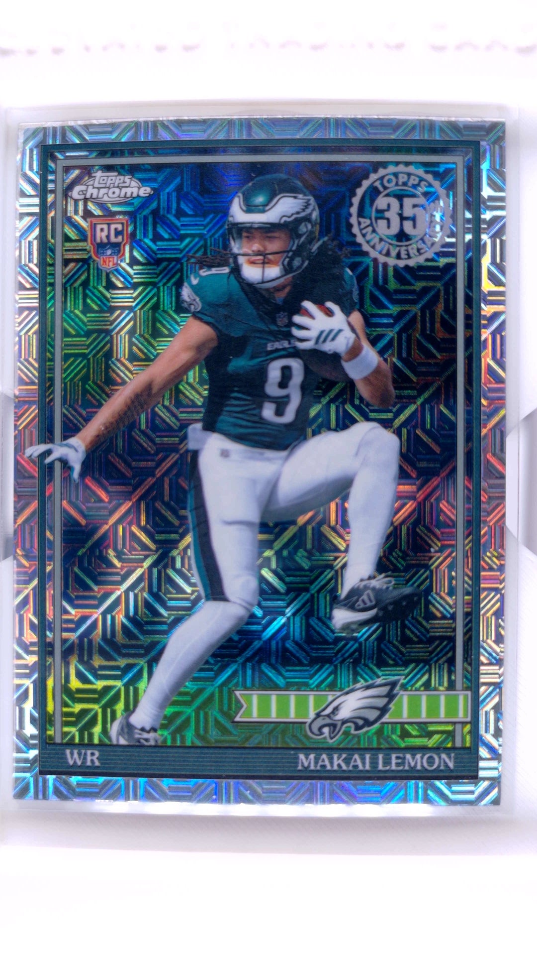 #91TRC-19 Makai Lemon Rookie 1991 Topps Rookies Football Chrome - front