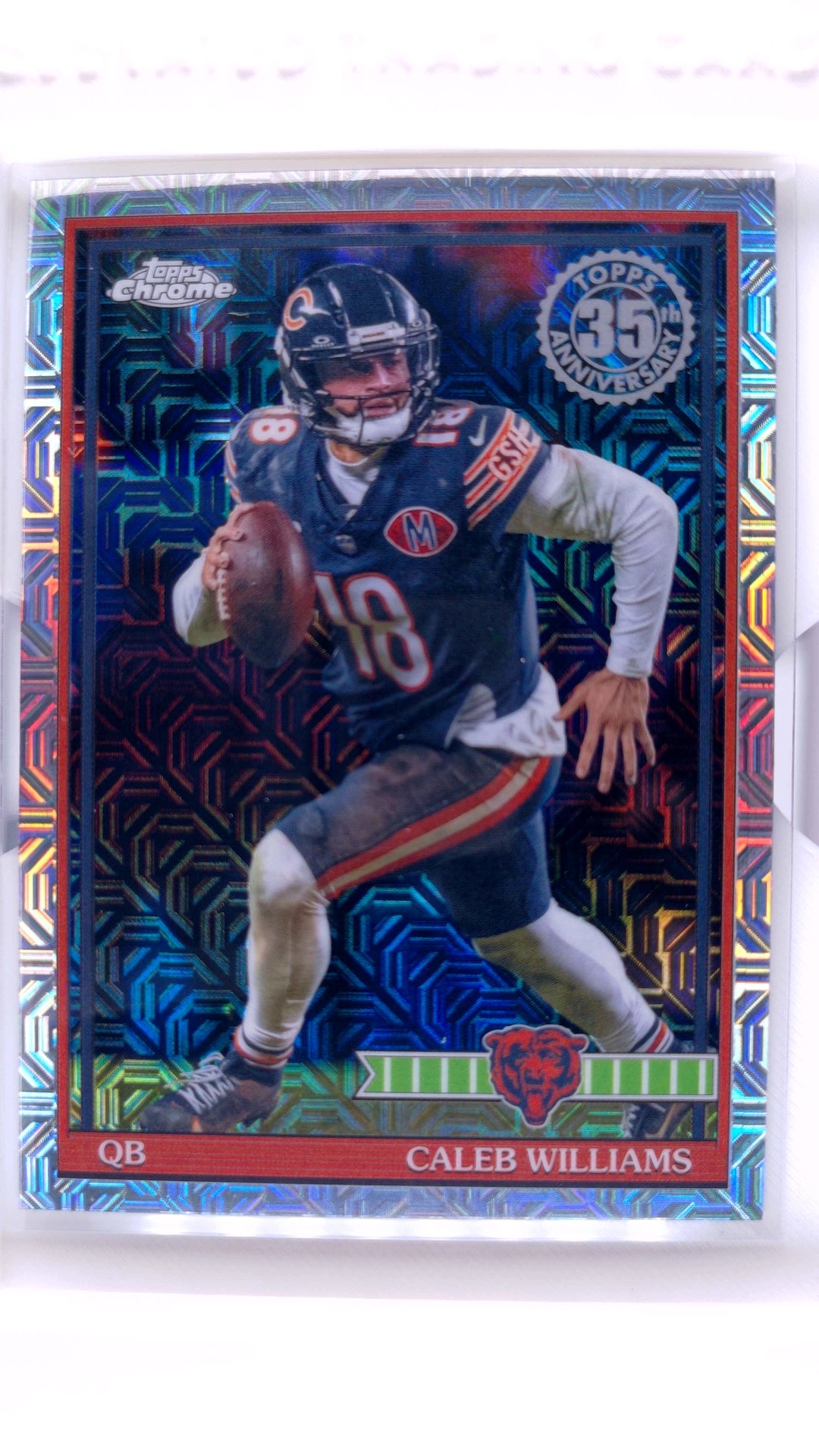 #91TC-18 Caleb Williams 1991 Topps Football Chrome - front