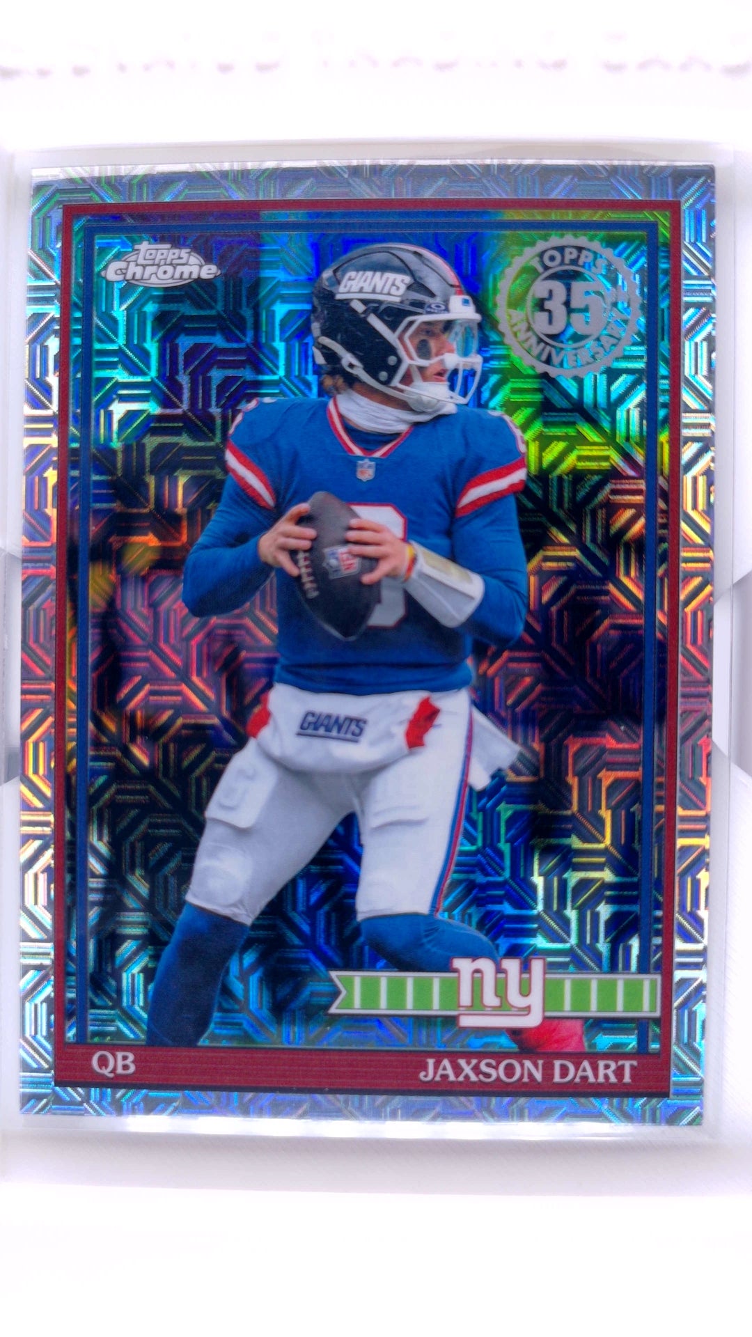 #91TC-33 Jaxson Dart 1991 Topps Football Chrome - front