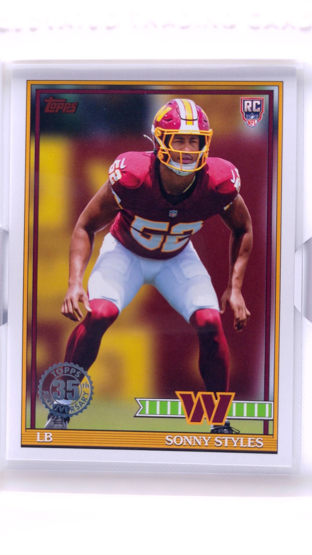 #91TR-47 Sonny Styles Rookie 1991 Topps Rookies Football - front