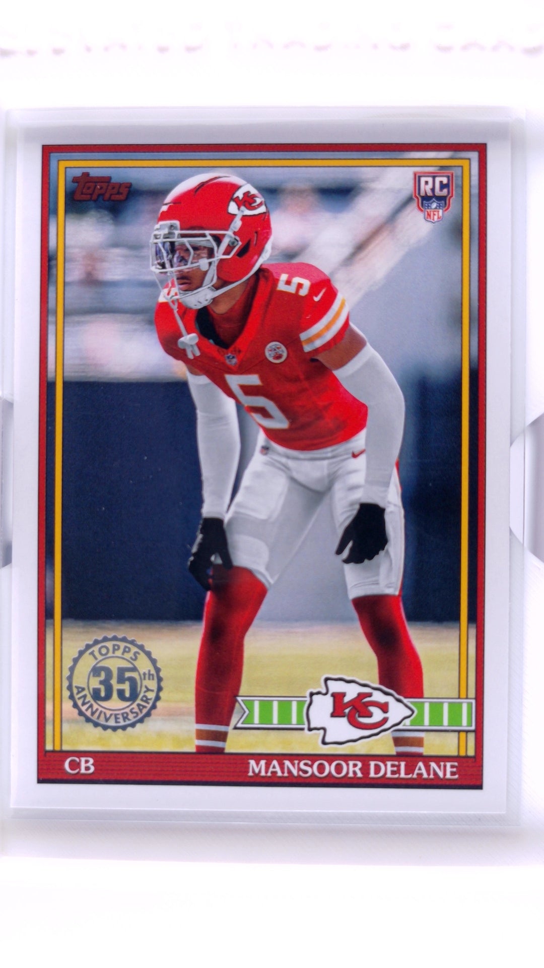 #91TR-48 Mansoor Delane Rookie 1991 Topps Rookies Football - front