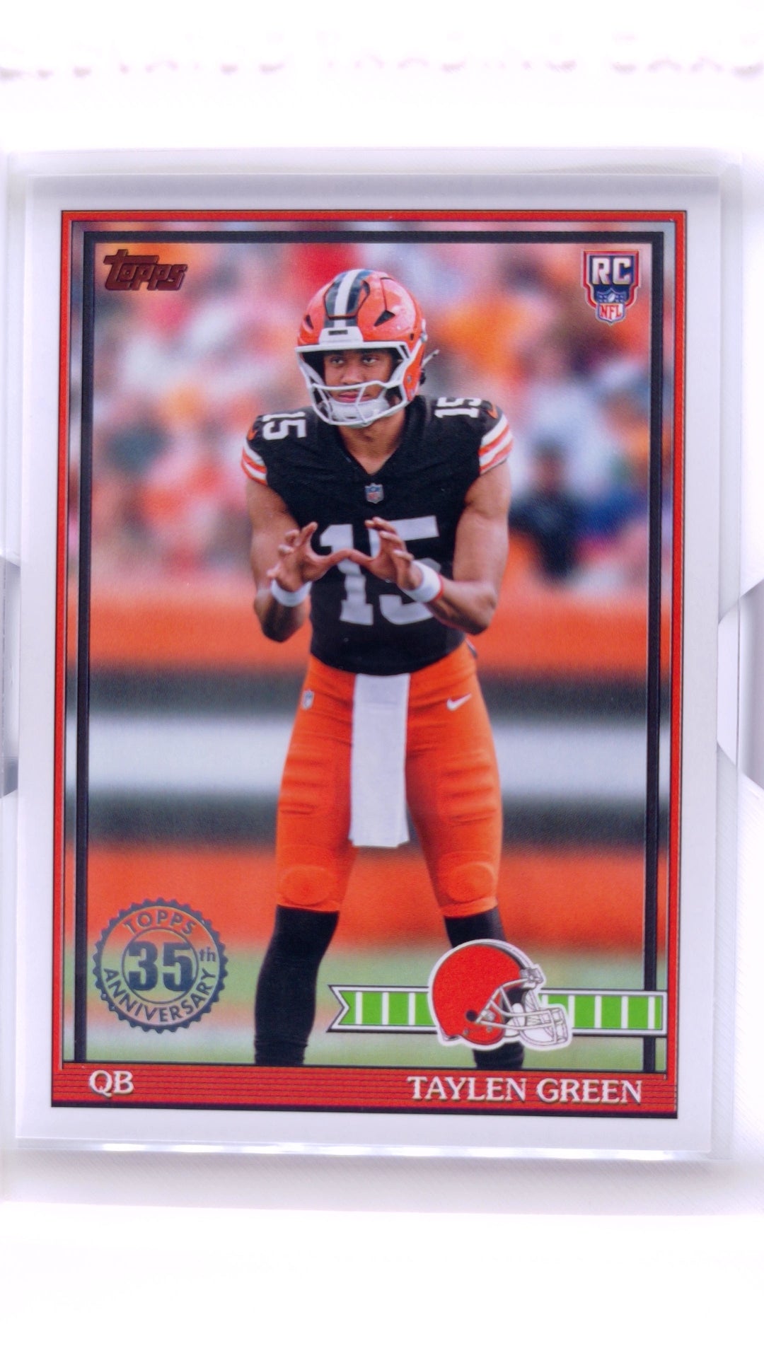 #91TR-8 Taylen Green Rookie 1991 Topps Rookies Football - front
