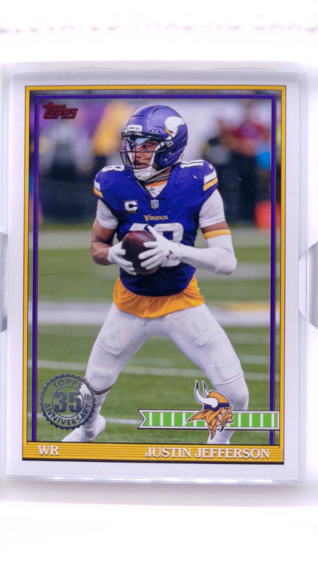 #91TF-38 Justin Jefferson 1991 Topps Football - front