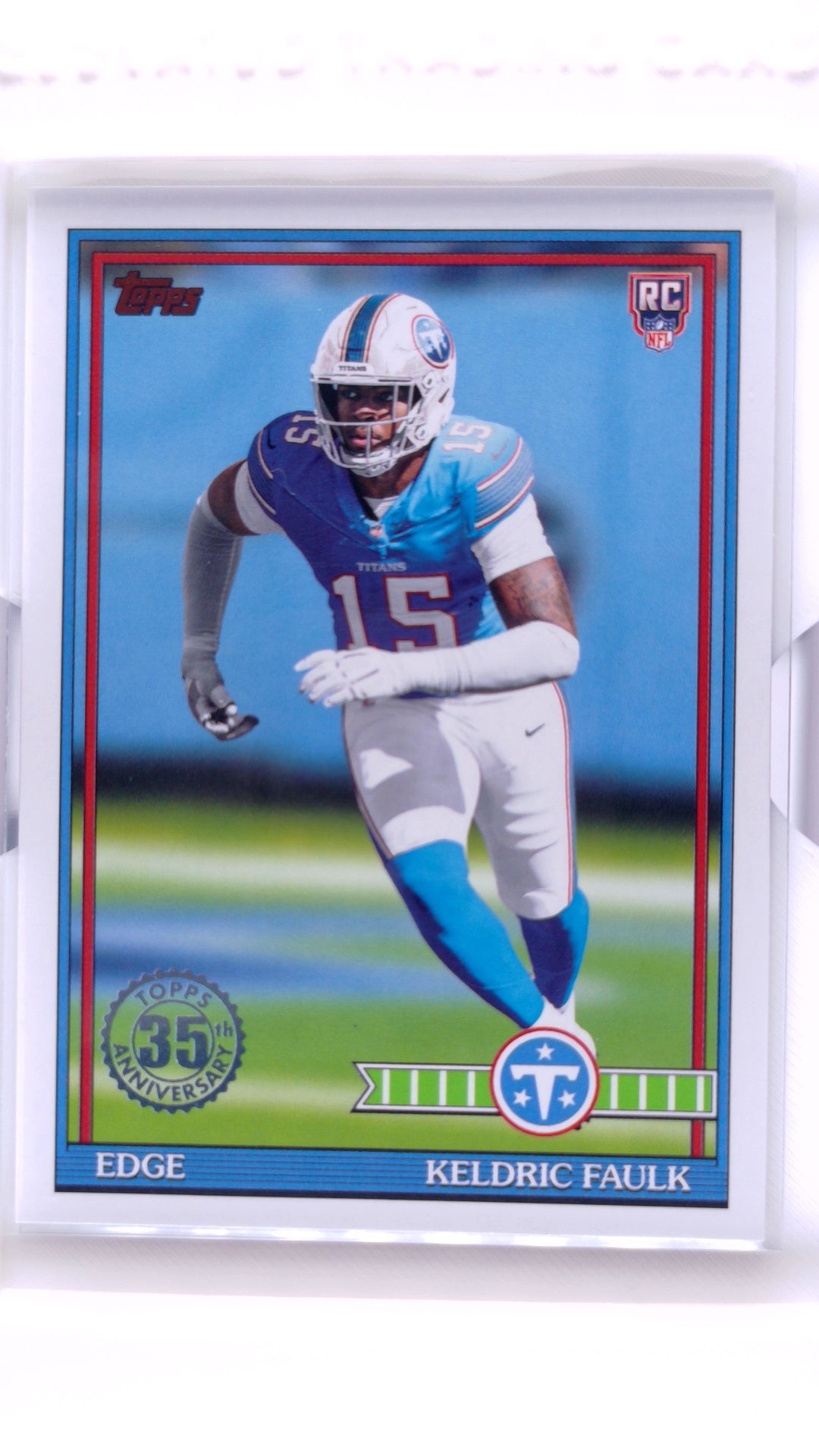 #91TR-44 Keldric Faulk Rookie 1991 Topps Rookies Football - front