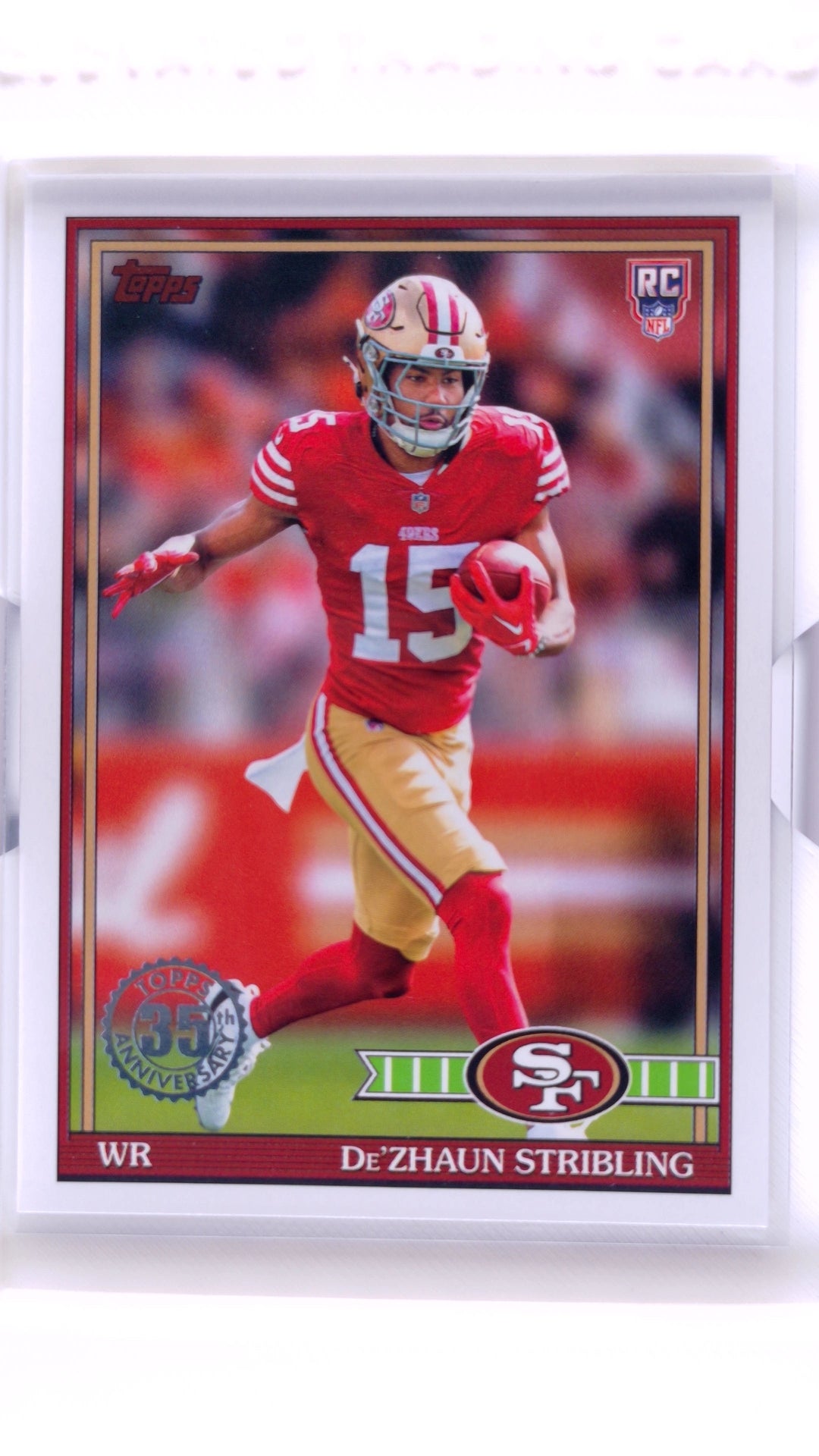 #91TR-36 De'Zhaun Stribling Rookie 1991 Topps Rookies Football - front