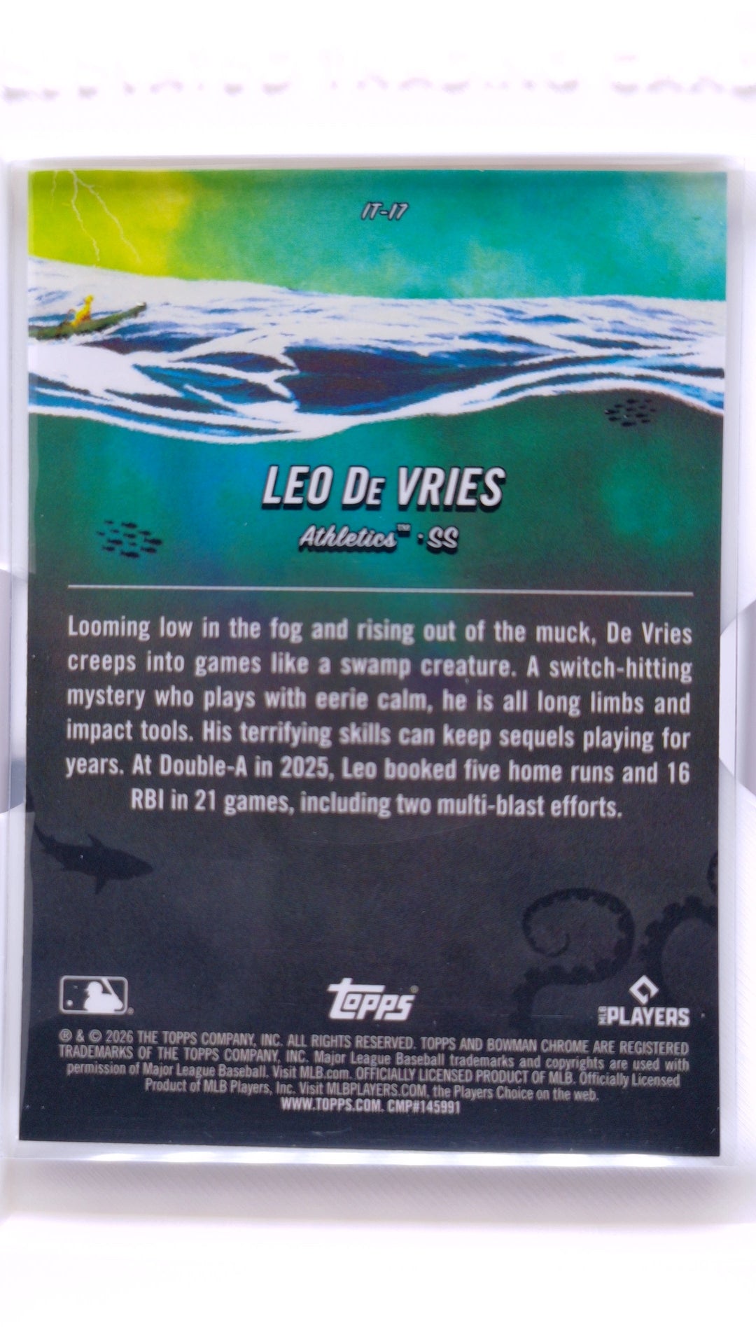 #IT-17 Leo De Vries It Came to the League - back