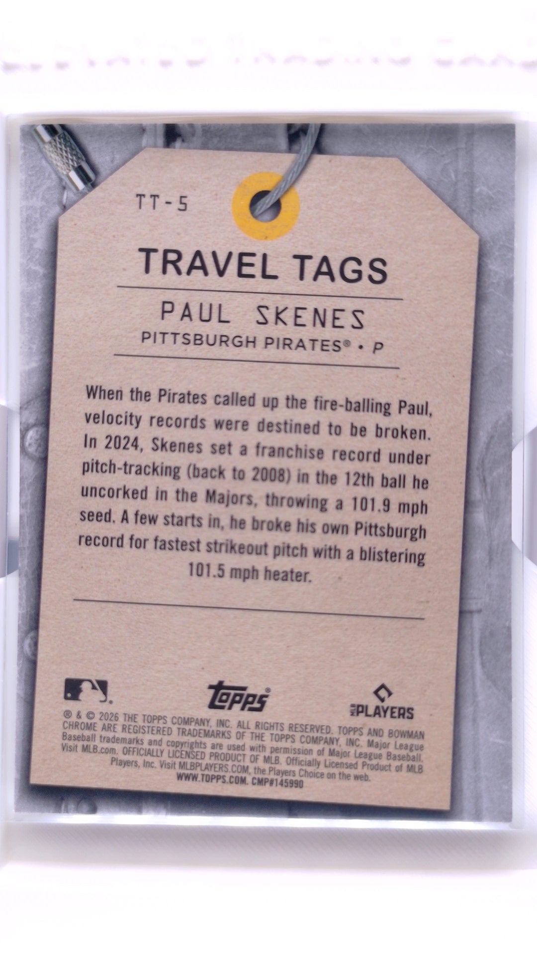 #TT-5 Paul Skenes Travel Tags - back