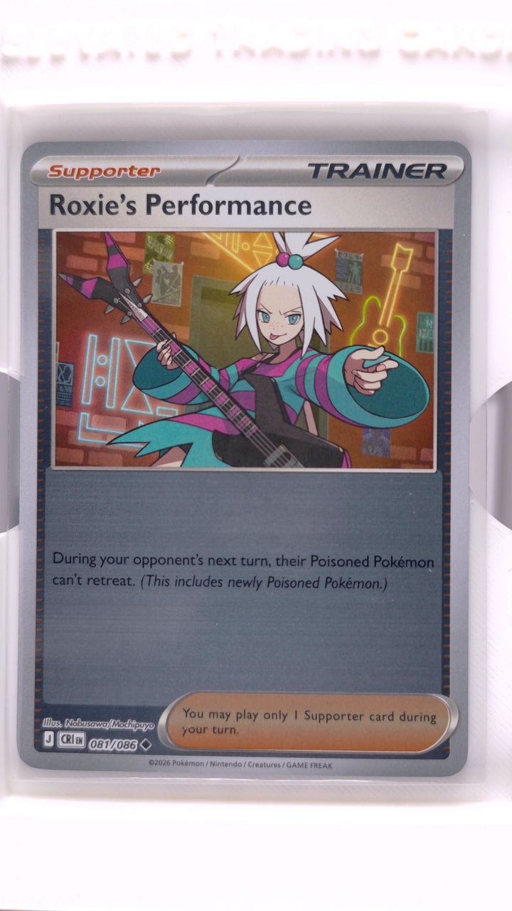 Pokémon: Mega Evolution — Chaos Rising Roxie's Performance #081/086 Uncommon Reverse Holo — Front