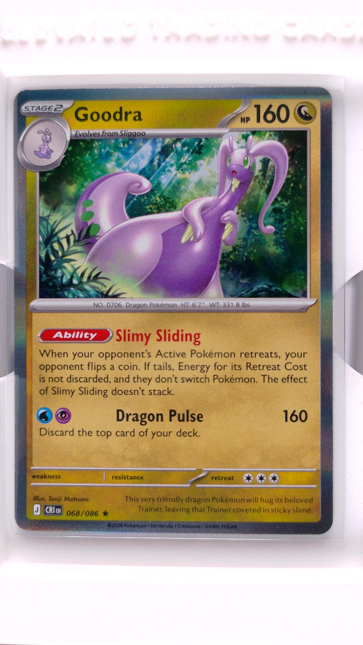 Pokémon: Mega Evolution — Chaos Rising Goodra #068/086 Rare Holo — Front