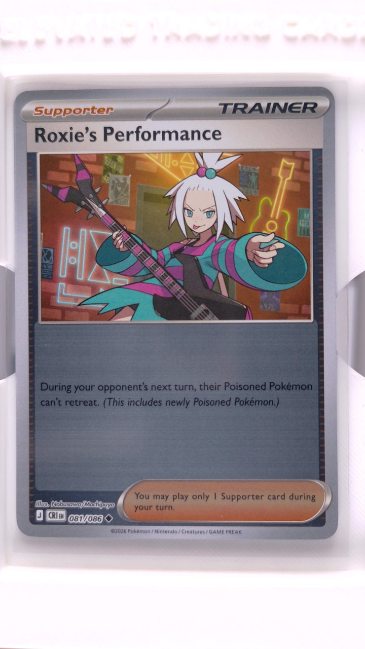 Pokémon: Mega Evolution — Chaos Rising Roxie's Performance #081/086 Uncommon Reverse Holo — Front