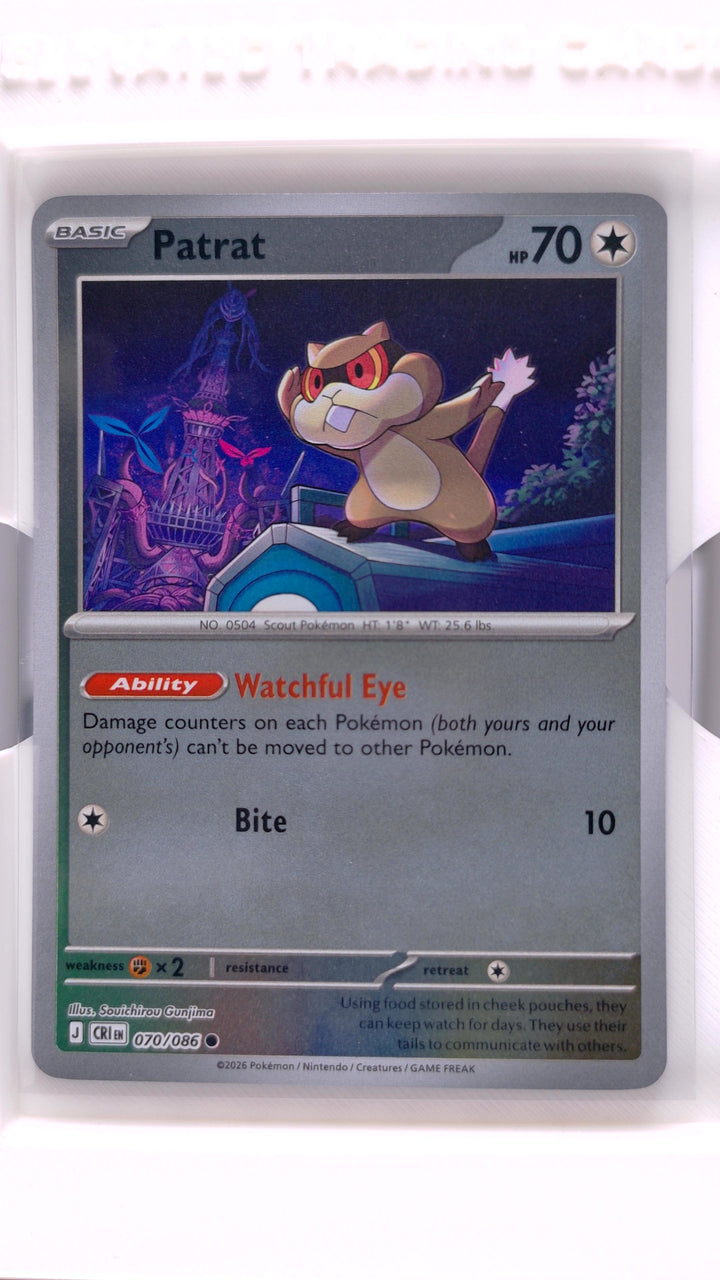 Pokémon: Mega Evolution — Chaos Rising Patrat #070/086 Common Reverse Holo — Front