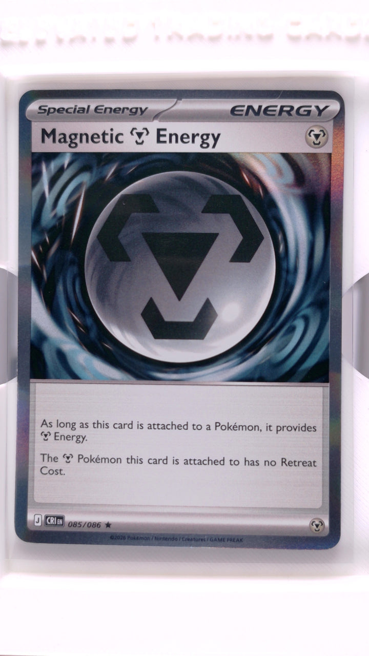 Pokémon: Mega Evolution — Chaos Rising Magnetic Metal Energy #085/086 Rare Holo — Front