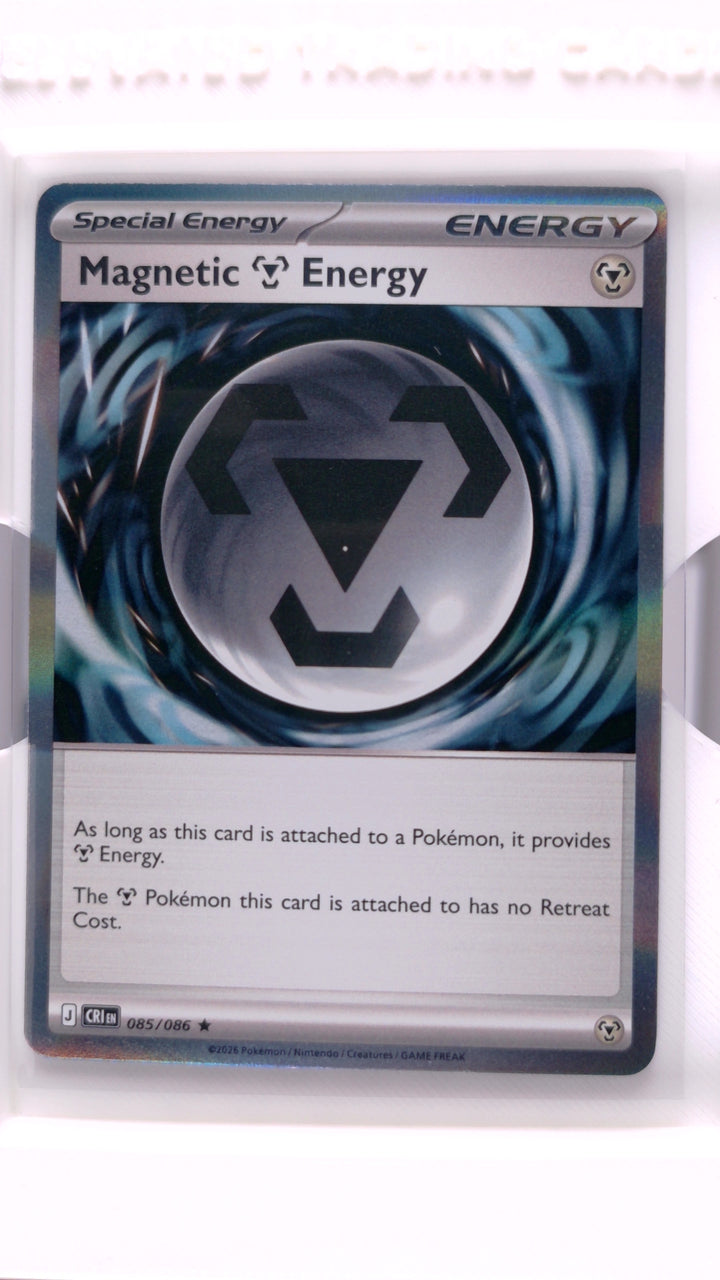 Pokémon: Mega Evolution — Chaos Rising Magnetic Metal Energy #085/086 Rare Holo — Front
