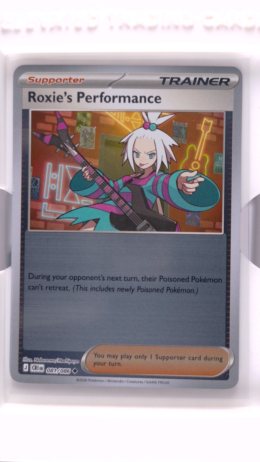 #81 Roxie's Performance Reverse Holo Uncommon - front