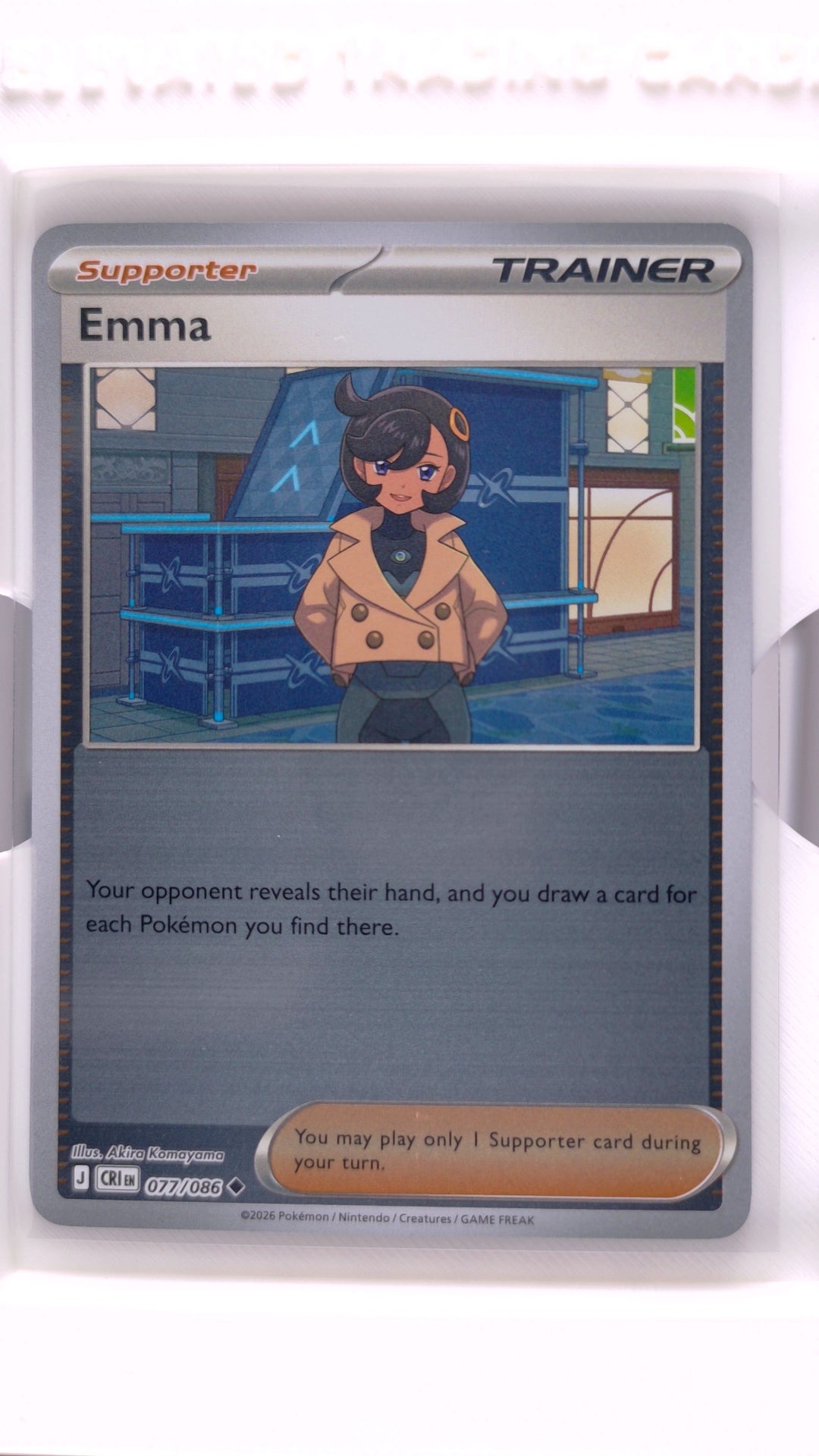 #77 Emma Reverse Holo Uncommon - front
