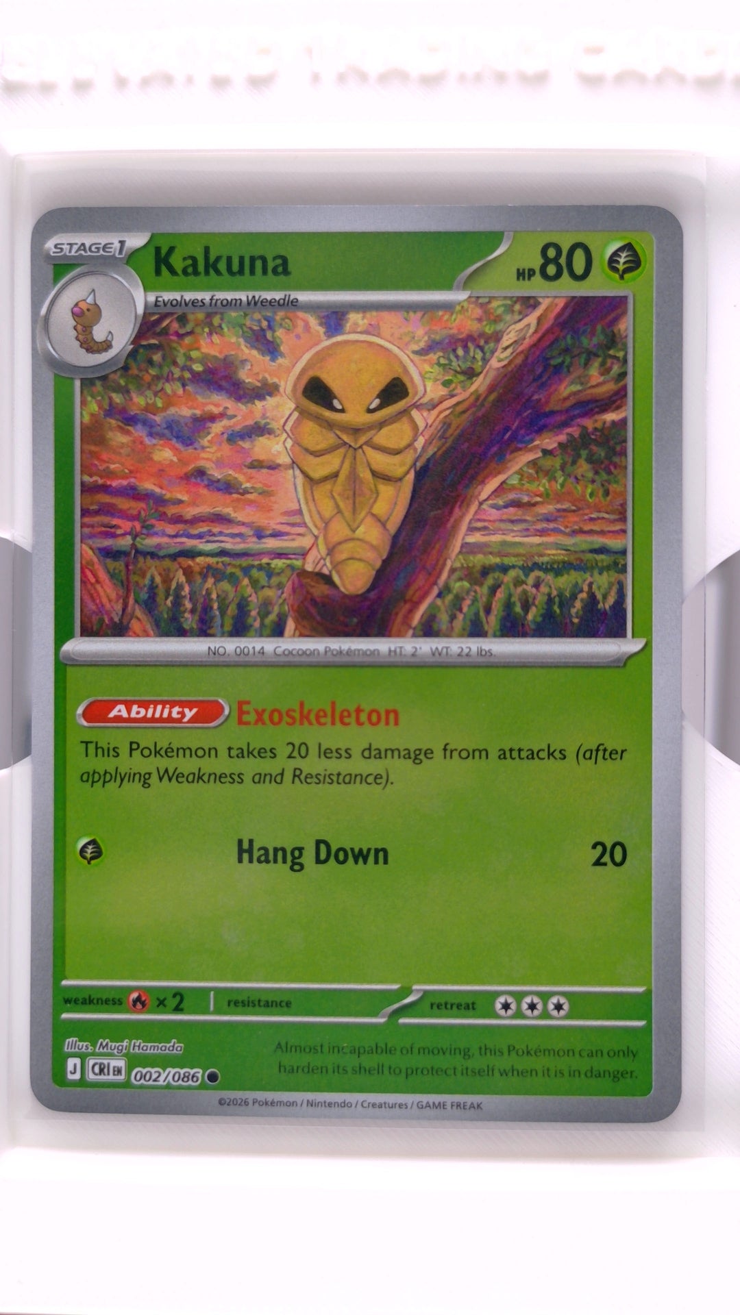 #2 Kakuna Reverse Holo Common - front