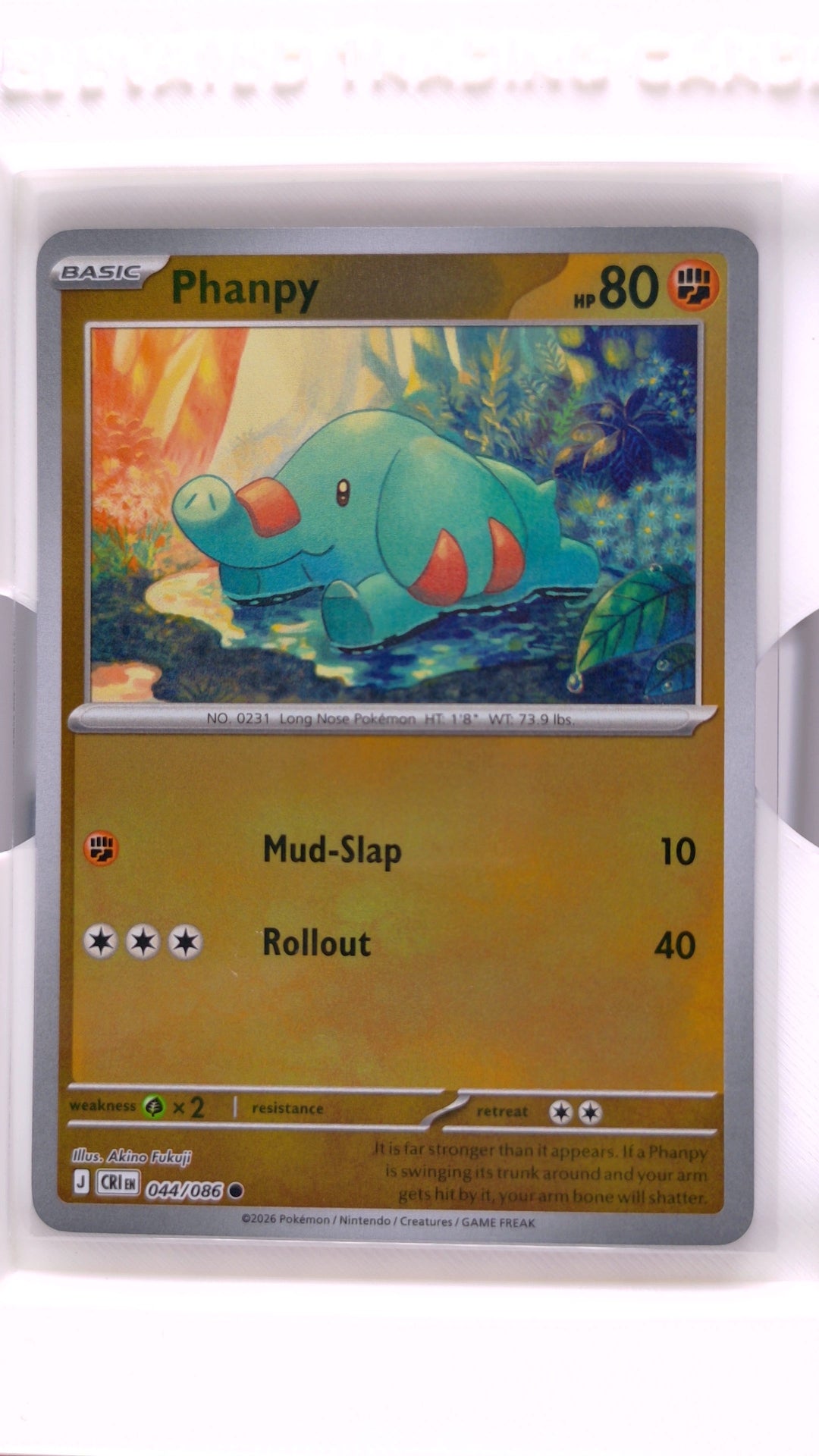 #44 Phanpy Reverse Holo Common - front