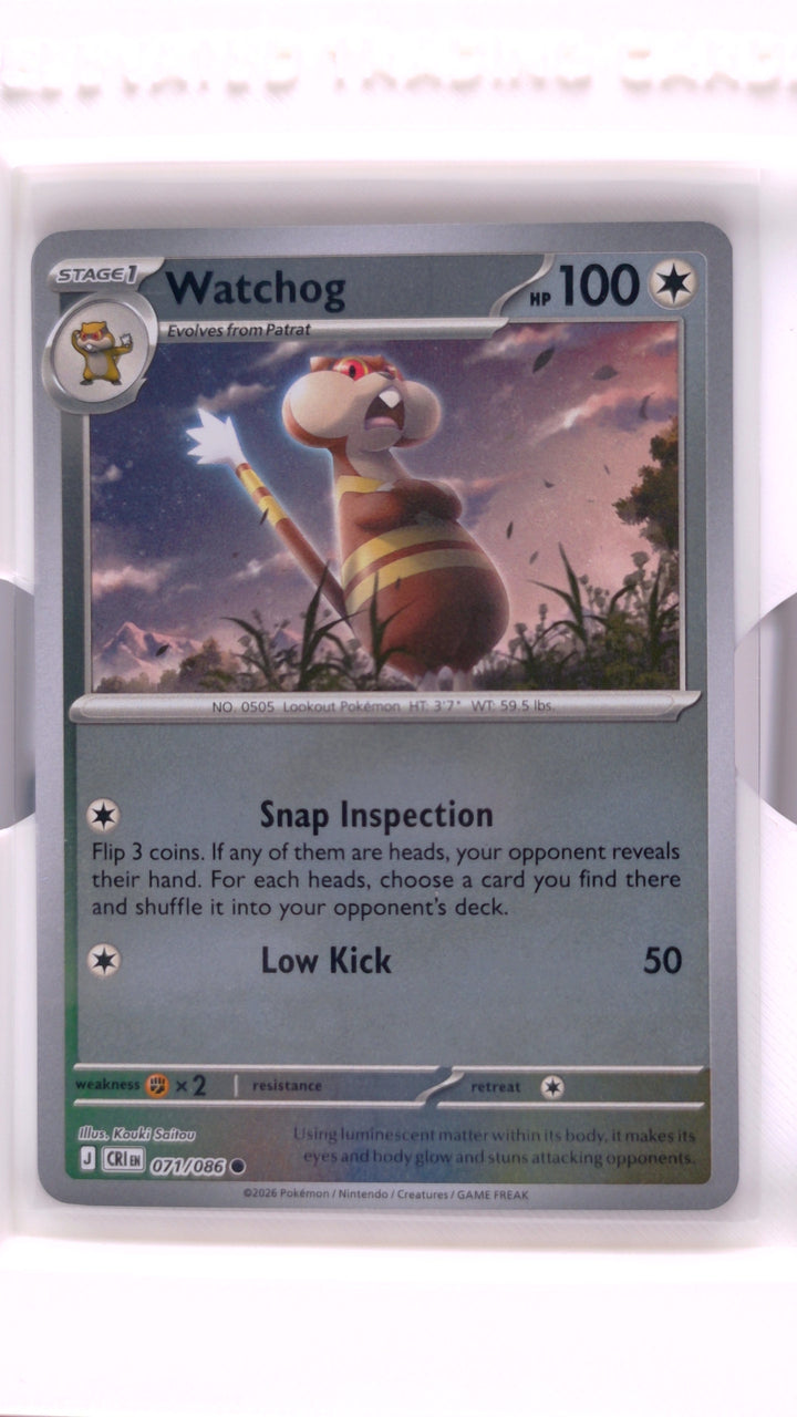 Pokémon: Mega Evolution — Chaos Rising Watchog #071/086 Common Reverse Holo — Front