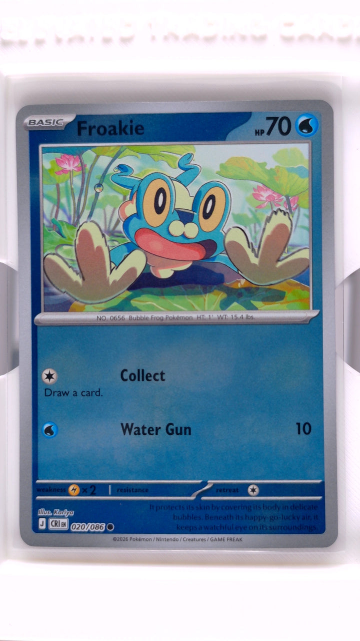 Pokémon: Mega Evolution — Chaos Rising Froakie #020/086 Common Reverse Holo — Front