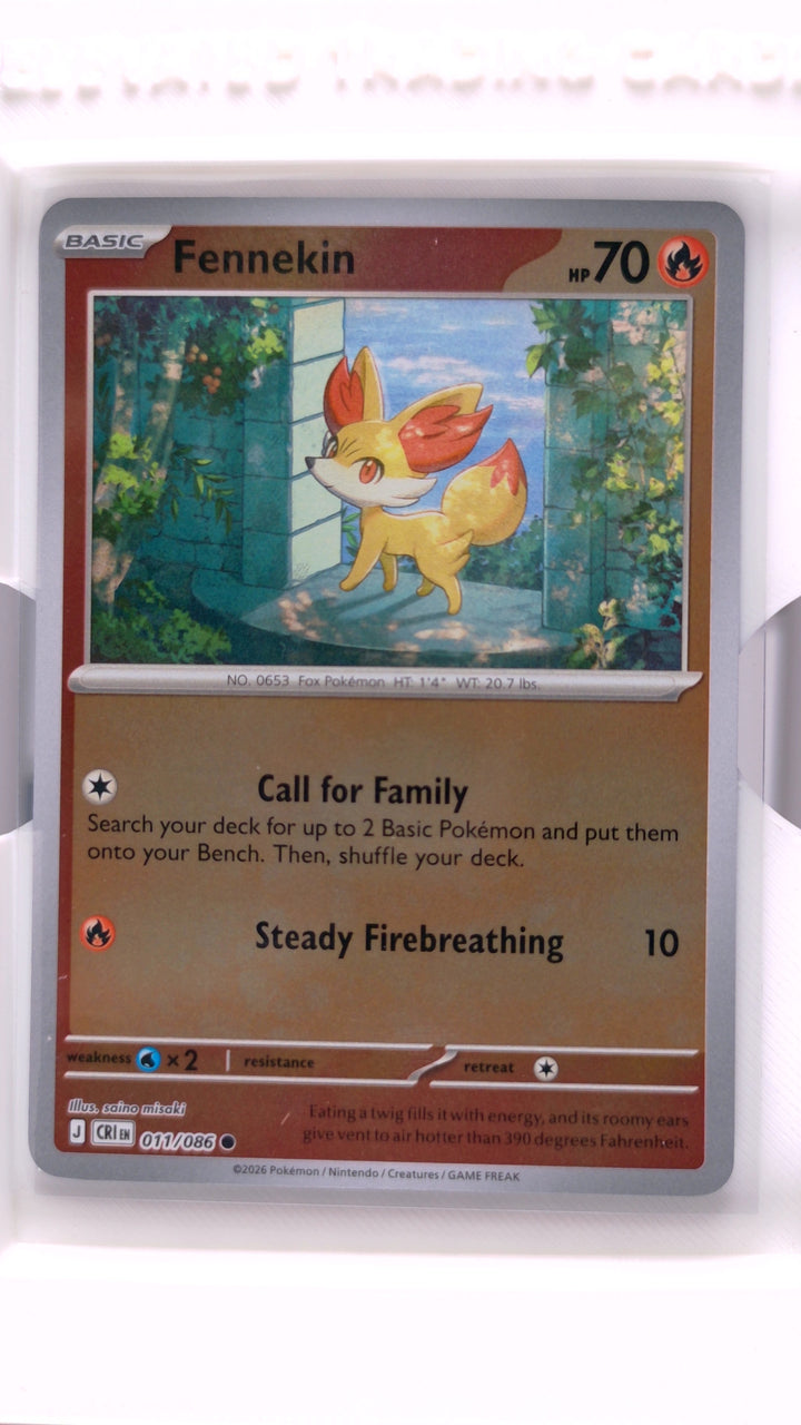 Pokémon: Mega Evolution — Chaos Rising Fennekin #011/086 Common Reverse Holo — Front