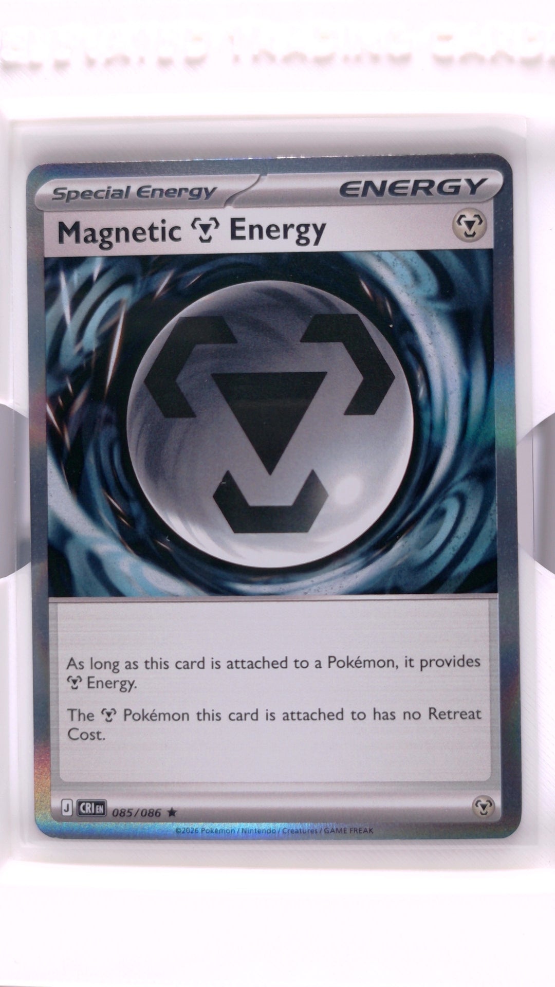 #85 Magnetic Metal Energy Holo Rare - front