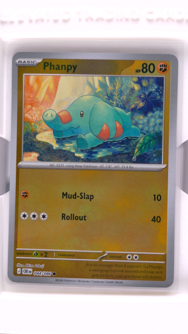 Pokémon: Mega Evolution — Chaos Rising Phanpy #044/086 Common Reverse Holo — Front