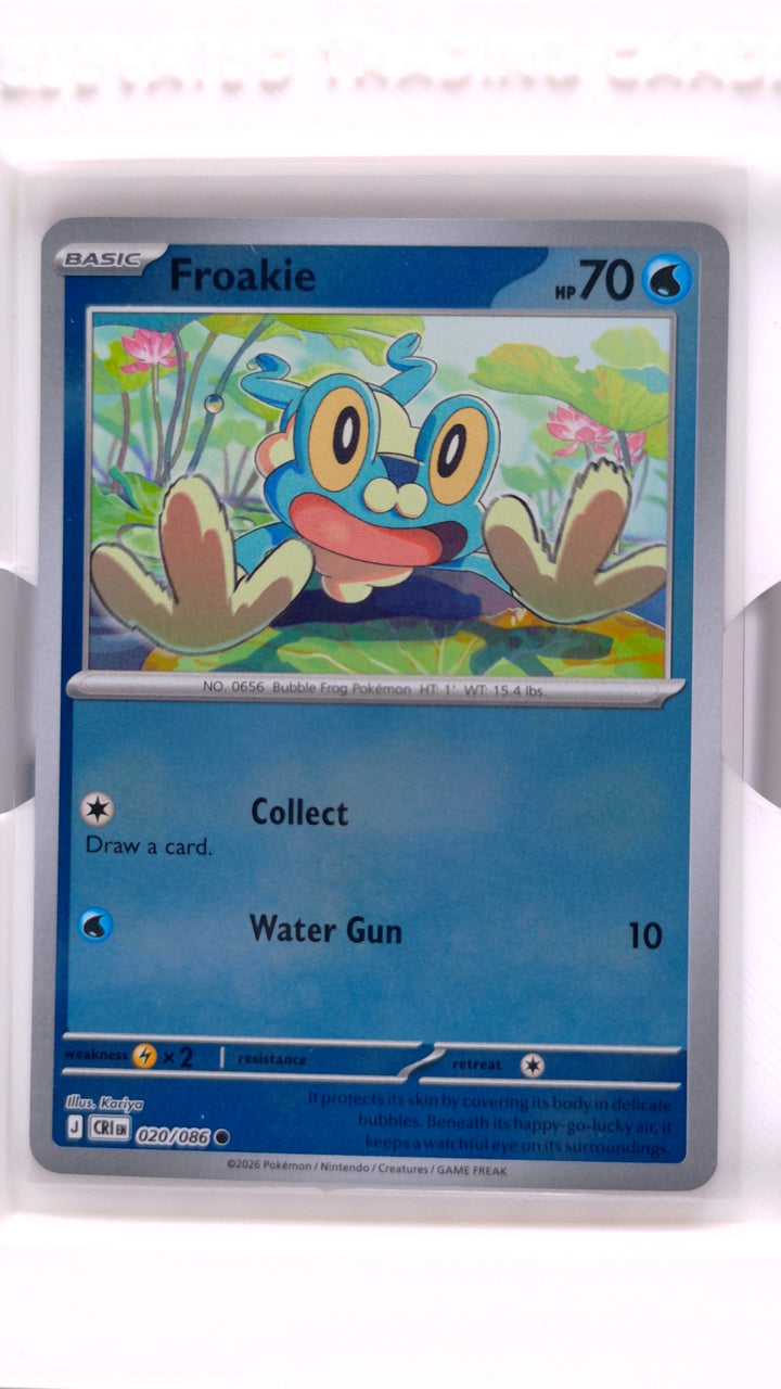 Pokémon: Mega Evolution — Chaos Rising Froakie #020/086 Common Reverse Holo — Front