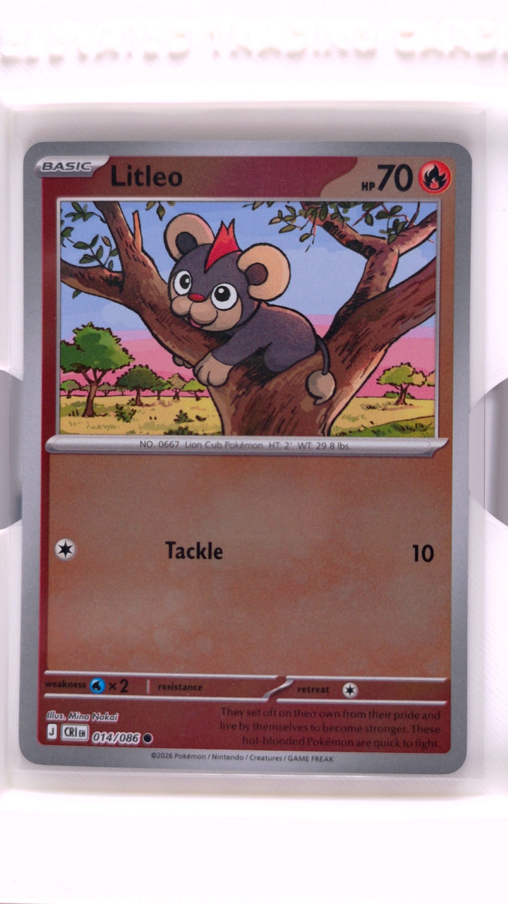 Pokémon: Mega Evolution — Chaos Rising Litleo #014/086 Common Reverse Holo — Front