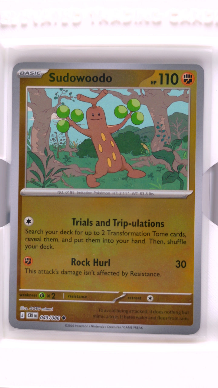 Pokémon: Mega Evolution — Chaos Rising Sudowoodo #043/086 Uncommon Reverse Holo — Front