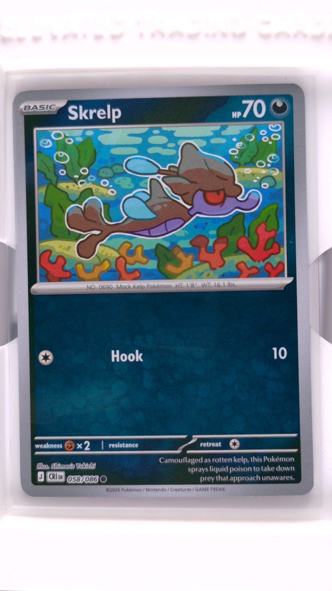 #58 Skrelp Reverse Holo Common - front