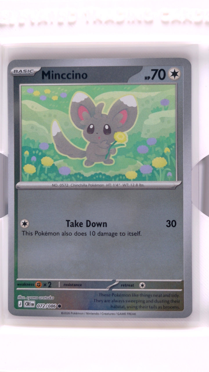 Pokémon: Mega Evolution — Chaos Rising Minccino #072/086 Common Reverse Holo — Front