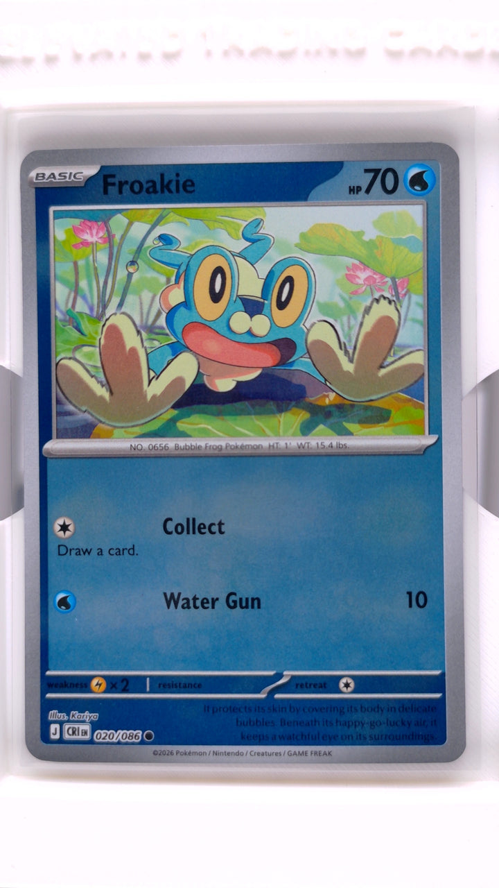 Pokémon: Mega Evolution — Chaos Rising Froakie #020/086 Common Reverse Holo — Front